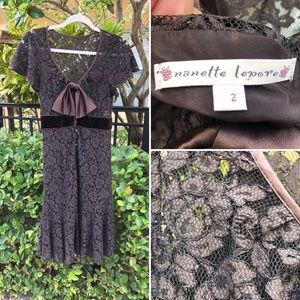 Chocolate Brown Nanette Lepore Dress Size 2